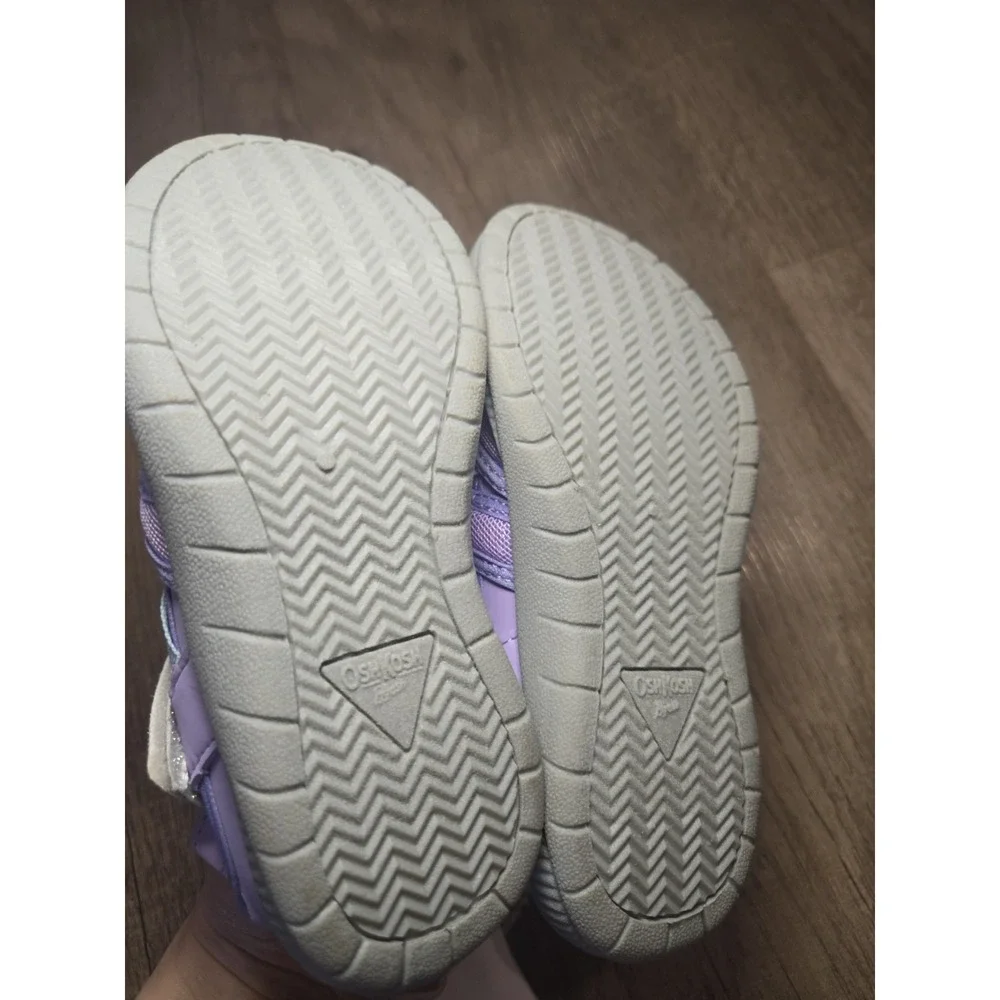 OshKosh Everplay Flexible Outsole Bump Toe Sandal Purple‎ Lilac Toddler Size 12
